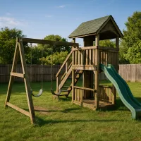 Swing Set / Playset – Yard & Outdoor, Assembled (Disassembly Included)