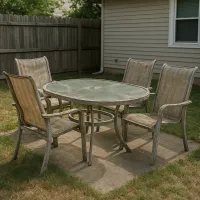 Patio Furniture Set – Yard & Outdoor, Behind the House