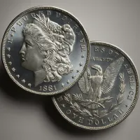 1881-S Morgan Silver Dollar MS-64 – Image 2
