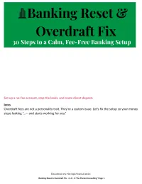 Banking Reset & Overdraft Fix-30 Steps to a Calm, Fee-Free Banking Setup – Image 2