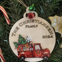 Christmas Trucks Ornaments – Red Truck, White