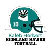 Hawks Football Yard Sign – Image 1