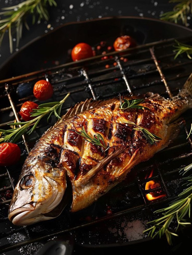 Poisson Entier Grillé ou Gros Sel – Image 1
