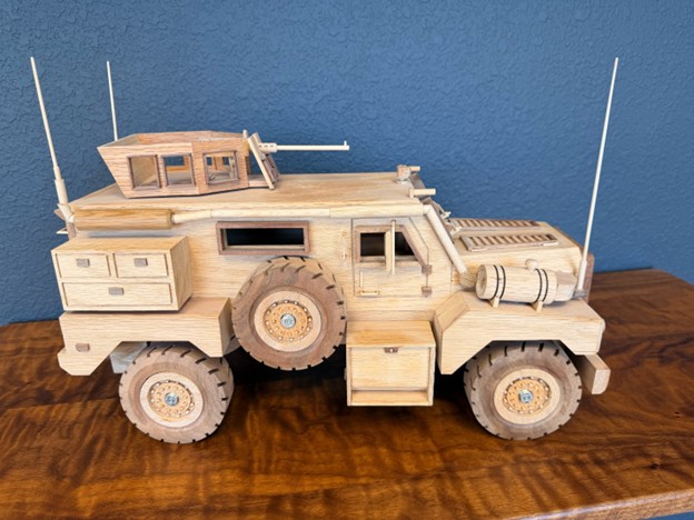 MRAP Cougar Wood Model – Image 1
