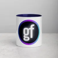 GF Logo Coffee Mug with Blue Inlays – Image 1