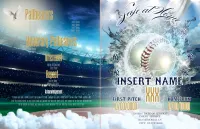 Baseball Theme Obituary Template – Image 1
