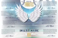 Baseball Theme Obituary Template – Image 9