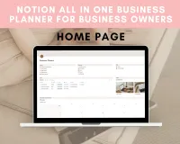 Notion All in One Business Planner for business owners | Social Media Calendar | Marketing Planner – Image 4