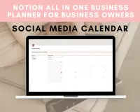 Notion All in One Business Planner for business owners | Social Media Calendar | Marketing Planner – Image 5