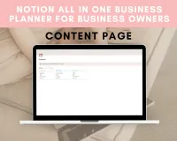 Notion All in One Business Planner for business owners | Social Media Calendar | Marketing Planner – Image 3