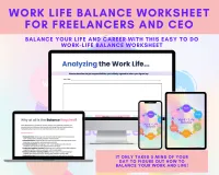 Work Life Balance Worksheet for Freelancers and CEO – Image 2
