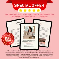 The Freelancer’s Guide to Client Conversations: 200 Essential Questions & Answers – Image 1