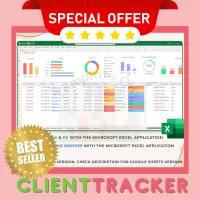 Freelancer Client Tracker Excel and Spreadsheet – Image 2