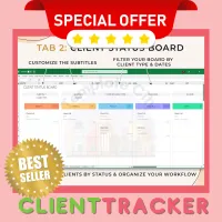 Freelancer Client Tracker Excel and Spreadsheet – Image 4