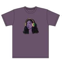 Sesha Girl Tee – Dirty Purple, XS