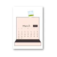 Polaroid Stackable Editable Desktop Calendar – Image 4