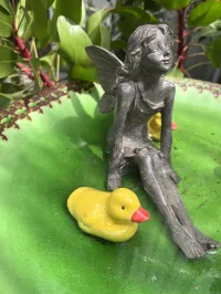 Floaters - Yellow/Blue Ducklings – Garden Pond Decorations – Image 3