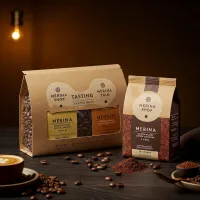 Merina Tasting Trio – Light, Medium & Dark Roast (3 x 100g) – Image 4