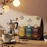 Merina Tasting Trio – Light, Medium & Dark Roast (3 x 100g) – Image 1