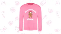 Adult Christmas Jumper – “Christmas Cookie Crew” – Strawberry bonbon, XS