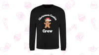 Adult Christmas Jumper – “Christmas Cookie Crew” – Liquorice, XS