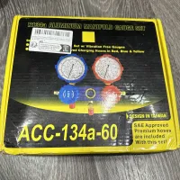 NEW R134A ALUMINUM MANIFOLD GAUCE SET ACC-134A-60 – Image 1