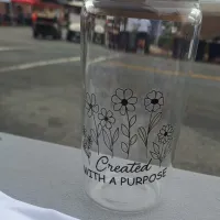 Glass Jar Cup – Image 1