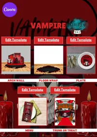 Vampire Editable Template Bundle – Image 1