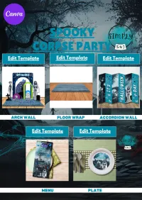 💀 Spooky Corpse Party – Halloween Digital Decor Bundle 🕸️ – Image 1
