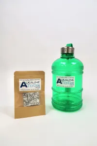 Alkaline Pouch and 1 gallon BPA free bottle combo – Green