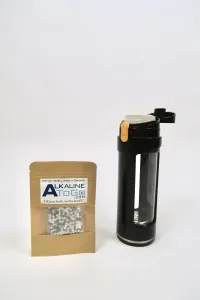 Alkaline To Go Filter Bottle-Pouch Combo – Black