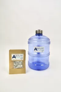 Alkaline Pouch and 1 gallon BPA free bottle combo – Blue