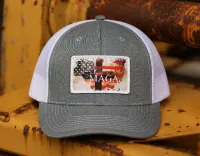 God & Country- Heathered Gray & White – Image 1