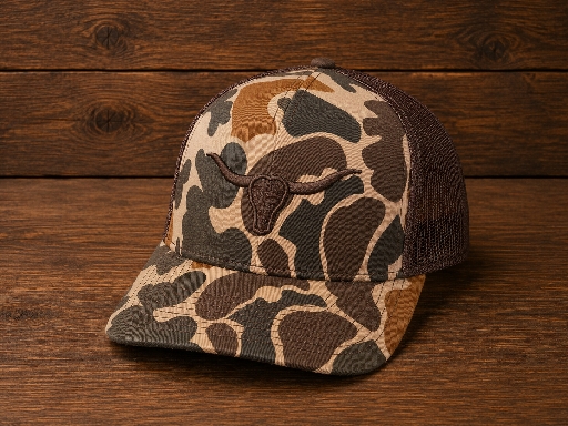 Fierce- Longhorn- Camo & Brown – Image 1