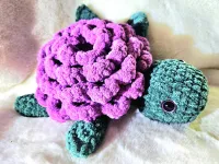 🐢 Blossom the Turtle – Handmade Crochet Toy – Image 1