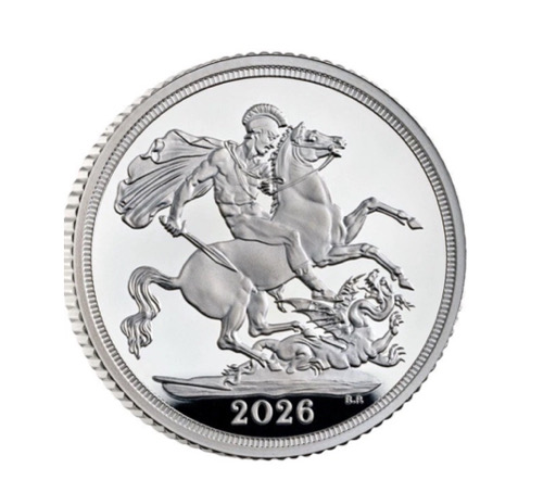 2026 Silver Sovereign 20,000 MINTAGE UK COIN IN STOCK – Image 1