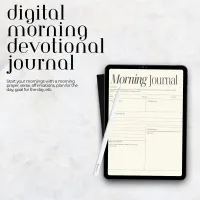 Morning Devotional Planner | Digital Journal for Daily Goals & Scripture – Image 1
