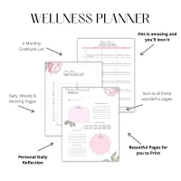 Wellness Planner Peonies – Image 2