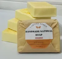 Jabon de barra de ralladura de naranja 100% orgánico hecho a mano. – Image 9