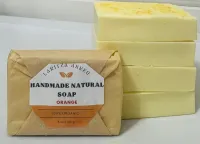 Jabon de barra de ralladura de naranja 100% orgánico hecho a mano. – Image 4