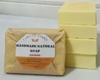 Jabon de barra de ralladura de naranja 100% orgánico hecho a mano. – Image 12