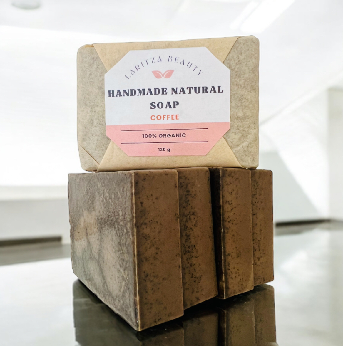 Jabones de barra de café hecho a mano perfumados para exfoliar la piel natural 100 % orgánico – Image 5