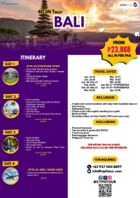 4D3N TOUR  BALI – Image 1