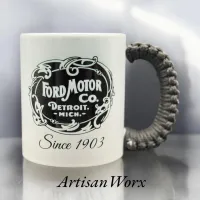 Ford Motor Co 1903 Original Logo Classic Retro Motorsport Paracord Mug – Image 2