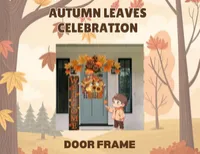 Autumn Leaves Celebration-Door Frame – Image 1
