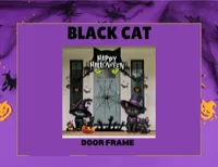 Black Cat-Door Frame – Image 1