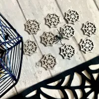 Wooden Cobweb Counters (set of 10) – Image 1