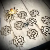 Wooden Cobweb Counters (set of 10) – Image 5