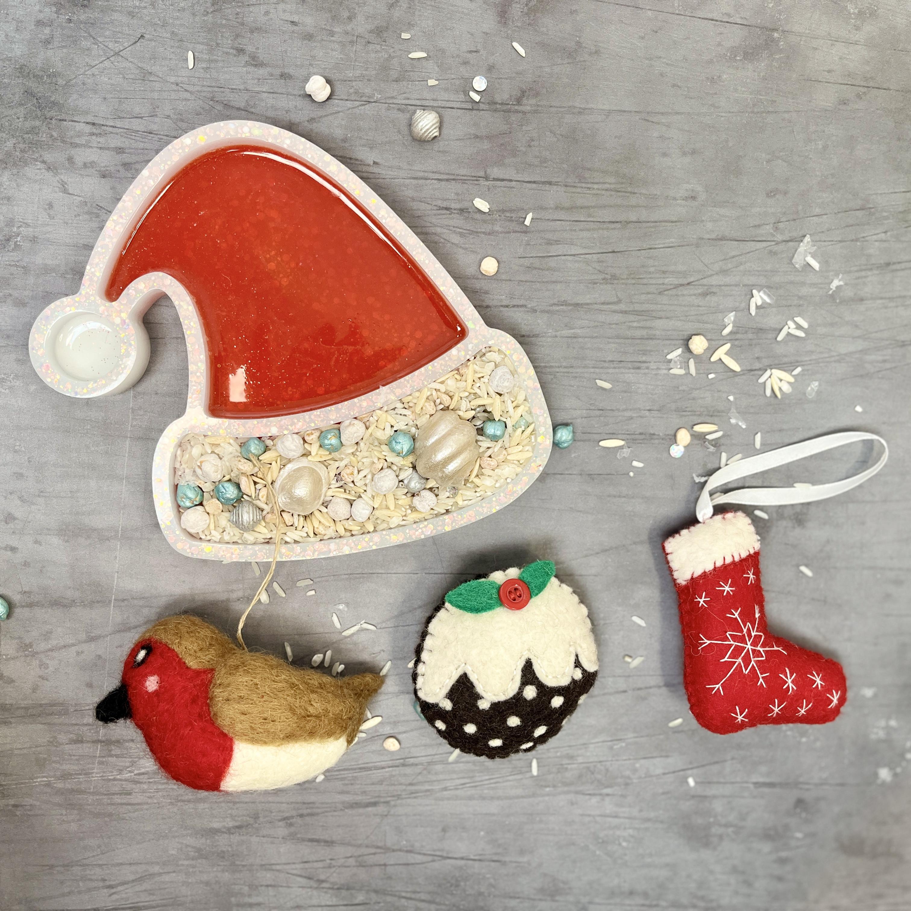 Classic Christmas Felt Trio Set – Image 1