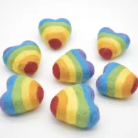Large Rainbow Felt Heart – Image 4